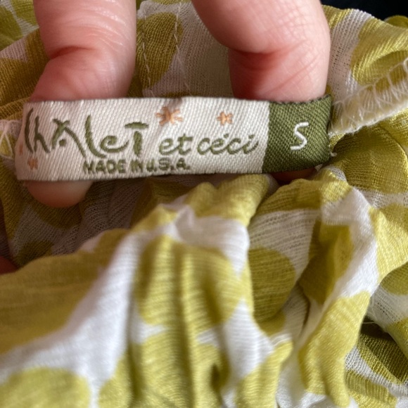 Chalet Et Ceci Green Dot Convertible Draping Vest Jacket to Wrap Top Sz S - Picture 4 of 5